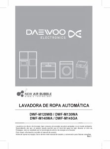 Manual de uso Daewoo DWF-M140WA Lavadora