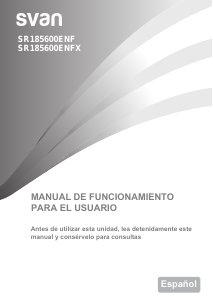 Manual de uso Svan SR185600ENF Refrigerador