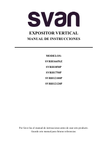Manual de uso Svan SVRH12120P Refrigerador