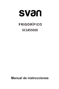 Manual de uso Svan SC185502E Frigorífico combinado