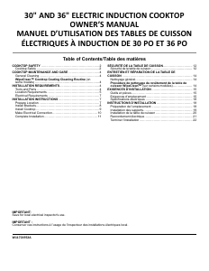 Mode d’emploi Maytag MCIT8036SB Table de cuisson