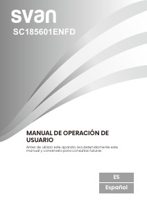 Manual de uso Svan SC185601ENFD Frigorífico combinado