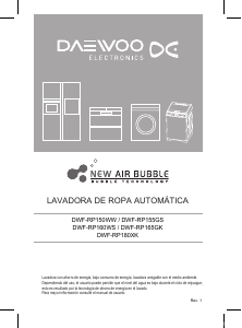 Manual de uso Daewoo DWF-RP155GS Lavadora