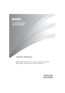 Manual de uso Svan SF1675501ENF Frigorífico combinado
