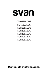 Handleiding Svan SCH2001EDC Vriezer