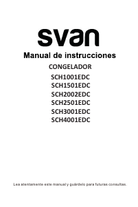 Manual de uso Svan SCH4001EDC Congelador