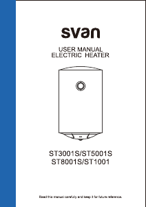 Manuale Svan ST8001S Caldaia