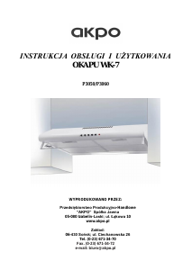 Instrukcja Akpo P3050 Okap kuchenny