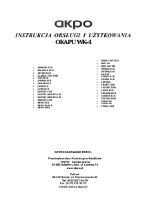 Instrukcja Akpo Saturn Okap kuchenny