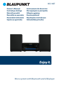 Bruksanvisning Blaupunkt MS14BT Stereoanläggning