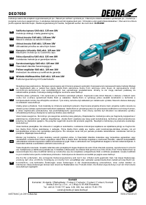Manual Dedra DED7050 Polizor unghiular