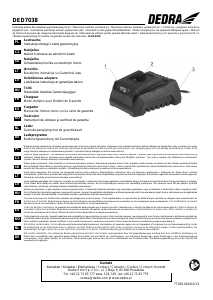 Manual Dedra DED7038 Încărcător de baterie