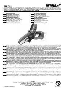 Bedienungsanleitung Dedra DED7099 Kettensäge