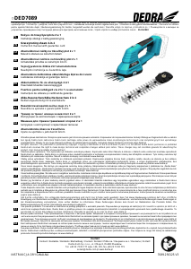 Manual Dedra DED7089 Trimmer de gard viu
