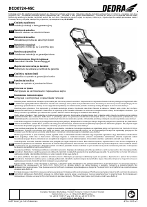 Rokasgrāmata Dedra DED8724-46C Zāles pļāvējs