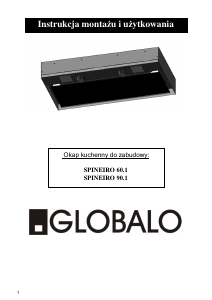 Instrukcja Globalo Spineiro 60.1 Okap kuchenny