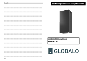 Instrukcja Globalo Werno 40 Okap kuchenny