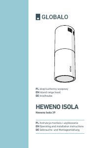 Bruksanvisning Globalo Heweno Isola 39 Köksfläkt