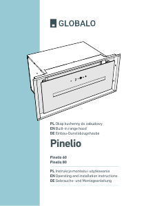 Instrukcja Globalo Pinelio 80 Okap kuchenny