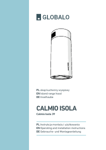 Bruksanvisning Globalo Calmio Isola 39 Köksfläkt