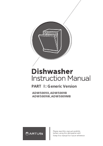 Bruksanvisning Artusi ADW5009MB Diskmaskin