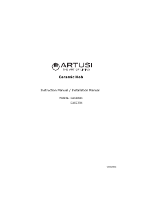 Handleiding Artusi CACC604 Kookplaat