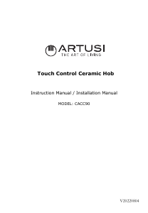 Bruksanvisning Artusi CACC90/1 Häll
