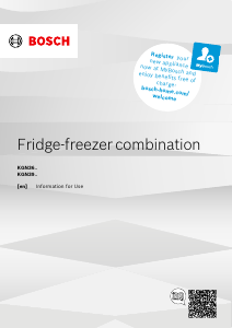 Manual Bosch KGN392WEBG Fridge-Freezer