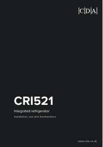 Bruksanvisning CDA CRI521 Kylskåp