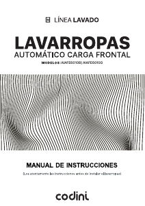 Manual de uso Codini AIAFE6010G Lavadora