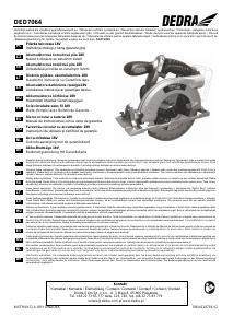 Rokasgrāmata Dedra DED7064 Ripzāģis