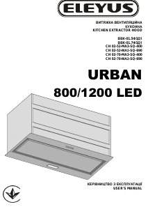 Bruksanvisning Eleyus URBAN 1200 LED 52 BL Köksfläkt