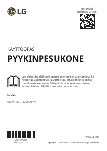 Käyttöohje LG F4X7509TWS Pesukone