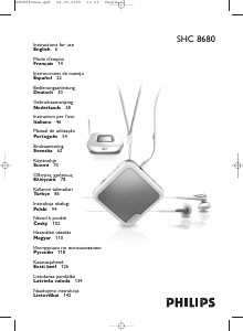Manual Philips SHC8680 Auscultador