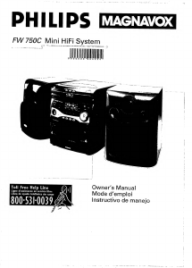 Handleiding Philips FW750C Stereoset