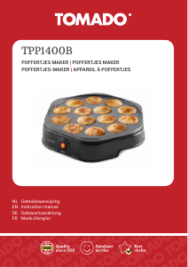 Bedienungsanleitung Tomado TPP1400B Crêpes Maker