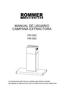 Manual de uso Rommer PM 650 Campana extractora