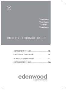 Manual de uso Edenwood ED40A00FHD-RE Televisor de LED