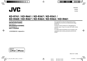 Bruksanvisning JVC KD-R467 Bilradio