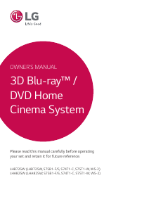 Manual LG LHB725W Home Theater System