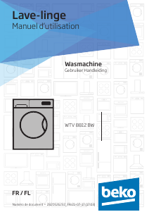 Handleiding BEKO WTV 8812 BW 