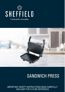 Bruksanvisning Sheffield PL323 Smörgåsgrill