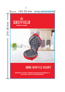 Manual Sheffield PLA1923 Waffle Maker