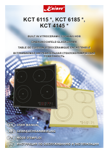 Bedienungsanleitung Kaiser KCT 6115 F Kochfeld