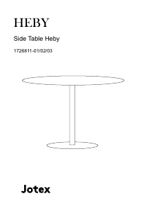 Manuale Jotex HEBY Tavolino
