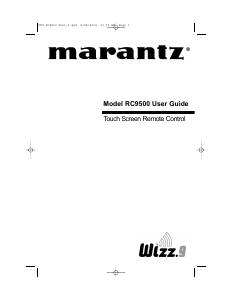 Handleiding Marantz RC9500 Afstandsbediening