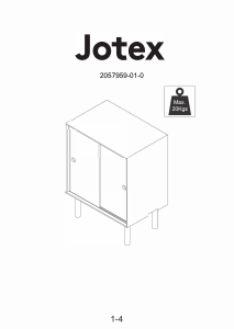 Käyttöohje Jotex KVARNHOLM Kaappi