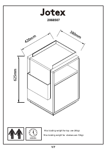 Manuale Jotex HUSTOFTA Comodino