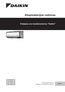 Vadovas Daikin ATXF25D5V1B Oro kondicionierius