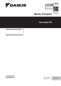 Mode d’emploi Daikin ATXF35G5V1B Climatiseur